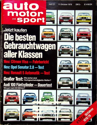Deckblatt Auto Motor und Sport (21/1978)